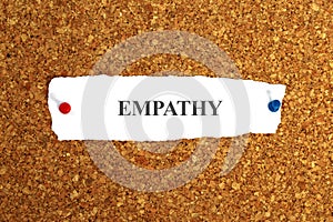 empathy word on paper