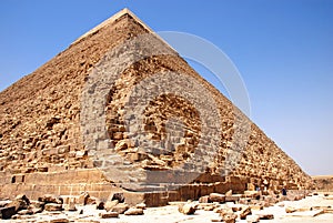 Kefren Pyramid on Giza, Cairo photo