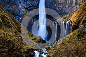 Kegon waterfall in autumn, Nikko, Japan