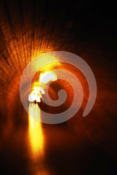 Blured image of the underground passage to the Kehlsteinhaus or Eagle`s Nest, Germany. photo