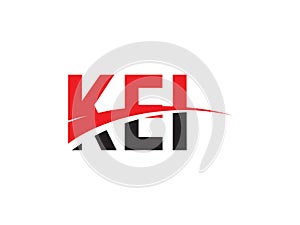 KEI Letter Initial Logo Design Vector Illustration
