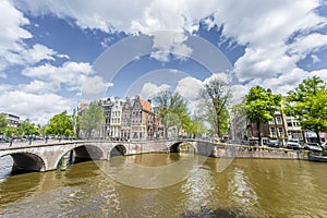 Keizersgracht canal in Amsterdam, Netherlands.