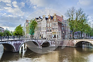 Keizersgracht canal in Amsterdam, Netherlands.