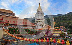 Kek Lok Si buddhish temple in Penang Malaysia.