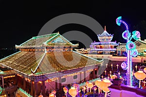 Kek lok si temple, Penang, Malaysia. Buddhist, traditional.