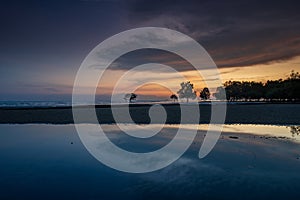 Kelanang Beach at A Vibrant Sunset