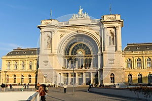Keleti palyaudvar railway station in Budapest, Hungary