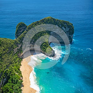 Kelingking Beach in Nusa Penida Island, Bali, Indonesia