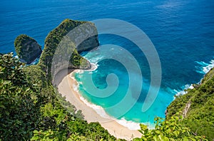 Kelingking Beach in Nusa Penida Island, Bali, Indonesia