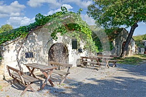 Kellergasse in Breitenbrunn,Neusiedler See,Burgenland,Austria