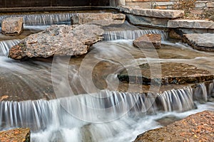 Kelly Falls in Historic Arkansas Riverwalk in Pueblo