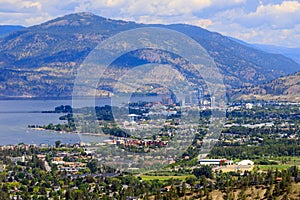 Kelowna City Skyline Cityscape Okanagan Valley