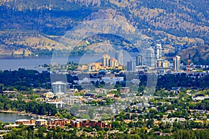 Kelowna City Skyline Cityscape Okanagan Valley