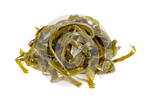 Kelp (Laminaria) Seaweed Isolated on White Background
