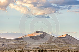 Kelso Sand Dunes at sunset, Mojave Desert, California, USA