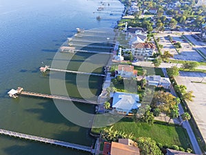 Kemah fishing piers aerial