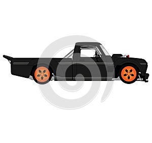 Ken Block Rally and Rallycross Driver Drift Car 1977 Ford F-150 Hoonitruck graphic illustration