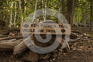 Ken Patrick and Uncle Jim Trail Junction In Grand Canyon