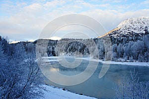 Kenai River Alaska winter