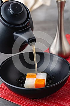 Kenchin Jiru, Japanese vegetable soup prepared with tofu and root vegetables