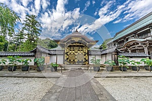 Kencho-ji temple Karamon gate at Hojo palace. Kamakura, Japan.