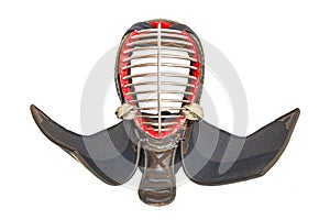 Kendo Helmet or Men isolate white background.