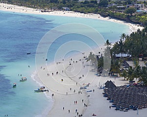 Kendwa beach concept of summer vacation