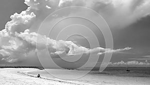 Kendwa beach on Zanzibar island