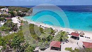 Kenepa Grandi Beach At Willemstad In Netherlands Curacao. photo