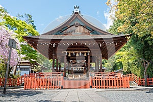 Kenkun Shrine Takeisao Shrine in Kyoto, Japan. The Shrine originally built in 1870