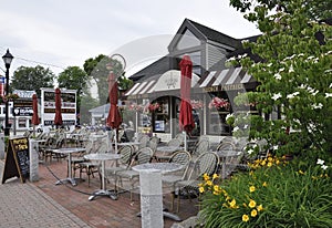 Kennebunkport, Maine, 30th June: Downtown French Restaurant Inn from Kennebunkport in Maine state of USA