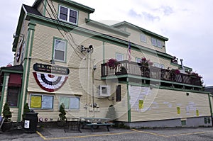 Kennebunkport, Maine, 30th June: Downtown Historic House from Kennebunkport in Maine state of USA