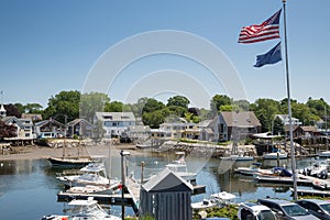 Kennebunkport New England Maine on a sunny afternoon