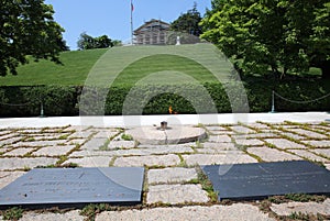 Kennedy Grave at Arlington National Cemetery. Virginia