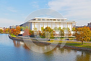 Kennedy Performing Arts Center in autumn, Washington DC photo