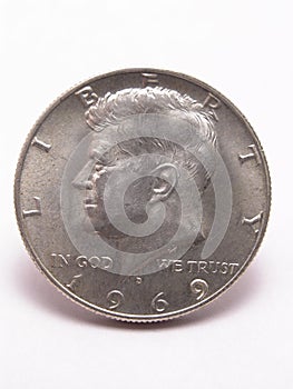 Kennedy Silver Half Dollar Head