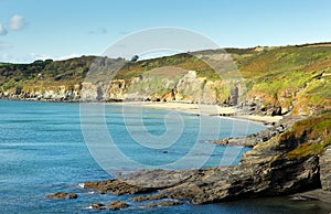 Kenneggy Sand Cornwall England near Praa Sands and Penzance