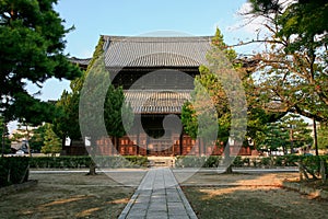 Kenninji temple hondo Lecture Hall. Kyoto. Japan