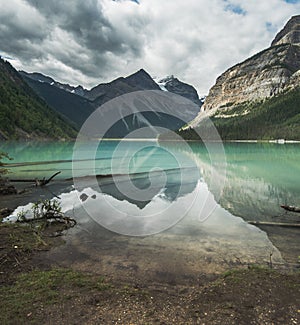 Kenny Lake on the trail to Berg Lake in Mt Robson Provincial Park BC