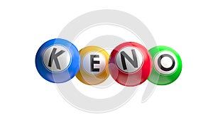 Keno lottery 3d balls