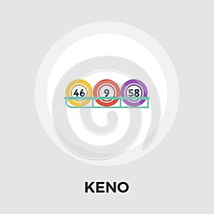 Keno vector flat icon