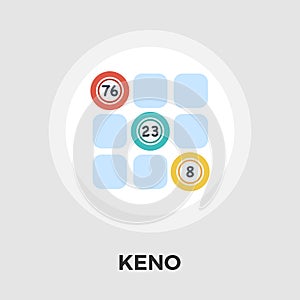 Keno vector flat icon