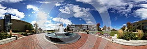 Kenosha Museum Fountain Panorama