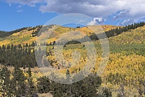 Kenosha Pass Colorado with the changing of seasons.