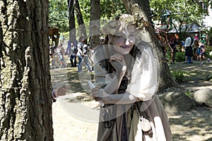 Woman dressed as fairy at the Bristol Renaissance Faire