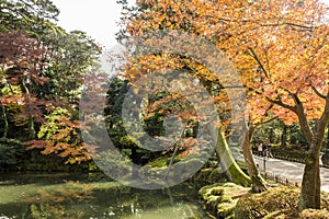 Kenroku-en gardens in Kanazawa, Japan