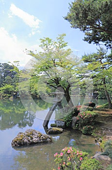 Kenrokuen famous Japanese Garden Kanazawa Japan