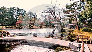 Kenrokuen garden in Kanazawa, Japan