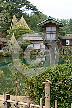 Kenrokuen Garden in Kanazawa, Japan