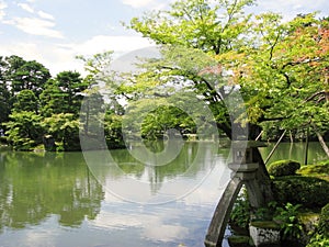 Kenrokuen Garden pond